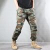 Men's Long Casual Retro Camo Tapered Ankle-Fit Pants