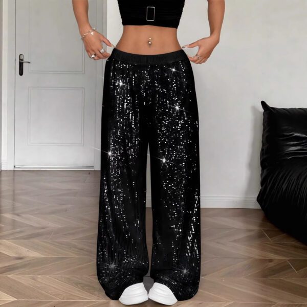 bb8cde58-f522-4d5d-ab26-ee995c1a6fdc.jpg Women's Relaxed-Fit Sequence Draping Casual Pants