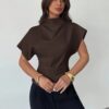 Women's Trendy Asymmetrical Fashion Blouse Top