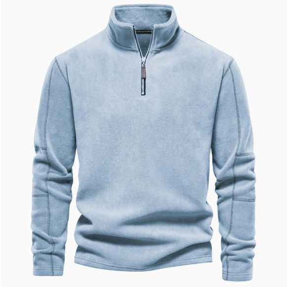 becef27f-c7be-4113-80f0-23663318b944.jpg Men's Trendy Long-Sleeve Hoodie With A Stand-up Collar And A Half-zip