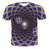 Men's Casual Short Sleeve T-shirt with Striking 3D Printed Abstract Design