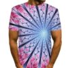 c3ffec55-550d-4a97-b258-85106e6a79d6.jpg Men's Summer Short Sleeve Casual T-shirt with Eye-Catching 3D Printed Abstract Design