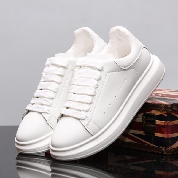Men's Casual Spring Leather Sneakers In Korean Style