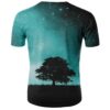 Men's 3D Printed Casual Summer Starry Night Slim Fit Short Sleeve T-Shirt
