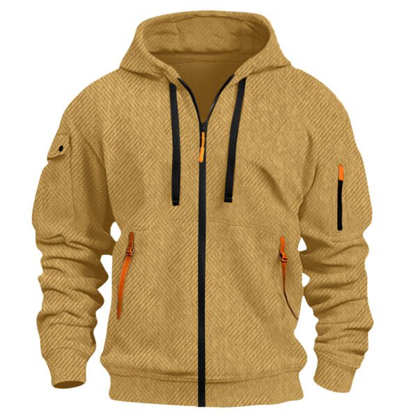 Men's Retro Athletic Sporty Casual Hoodie Jacket
