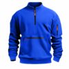 Men's Athletic Stand-Up Collar Zipper Fleece Sweater