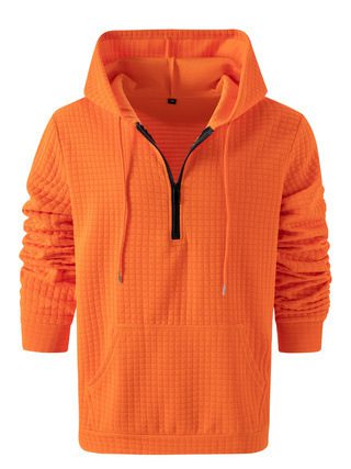 cba894a0-ecc3-4f44-b7da-5eea47cf3795.jpg Men's Trendy Plaid Jacquard Solid-Color Casual Hoodie Sweater