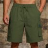 cd3f6e99-5088-42c4-8d6f-a0ab91c808ff.jpg Men's Comfortable Loose Elastic Casual Multi-Pocket Cargo Shorts