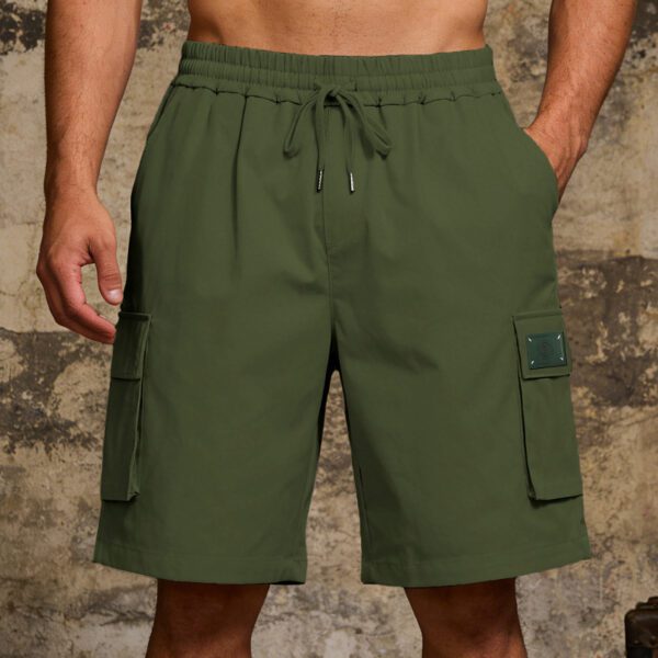 cd3f6e99-5088-42c4-8d6f-a0ab91c808ff.jpg Men's Comfortable Loose Elastic Casual Multi-Pocket Cargo Shorts