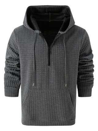 d04fb6a2-5f62-42f4-8549-92f2c482922c.jpg Men's Trendy Plaid Jacquard Solid-Color Casual Hoodie Sweater