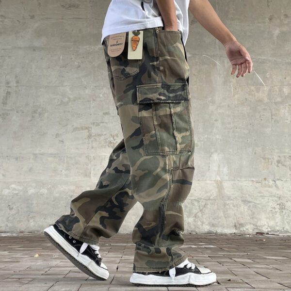d10b47cd-463c-4bc8-8193-1bc43e1a8210.jpg Men's Long Retro Casual Street Wear Straight-fit Camouflage Cargo Pants