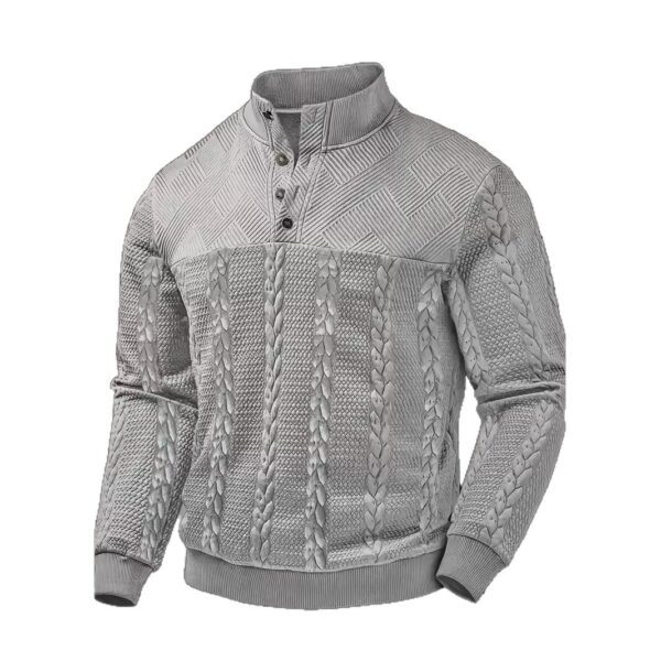d26fa29e-19cb-4e0b-bc88-b5c00dfa13a5.jpg Men's Retro Casual Stand-Up Collar Four-Button Pullover Sweater