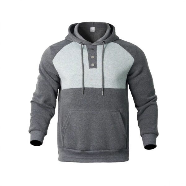 Men's Sports Casual Buttoned Hooded Sweater