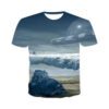 Men's 3D Printed UFO Sci-Fi Casual Short Sleeve T-Shirt