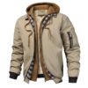 da5921e1-ec75-44b2-ba8e-2dee268f4bc3.jpg Men's Casual Quilted Outerwear Cotton Hoodie Jacket With Faux Two-Piece Design