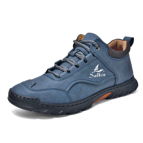 Men's Comfortable Flat Lace-Up Casual Shoes For Hiking