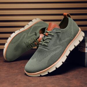 Men's Fashionable British Style Mesh Knit Casual Shoes