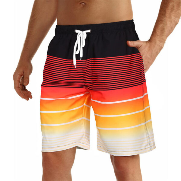 Men's Casual 3D Summer Beach Printed Swimming Shorts