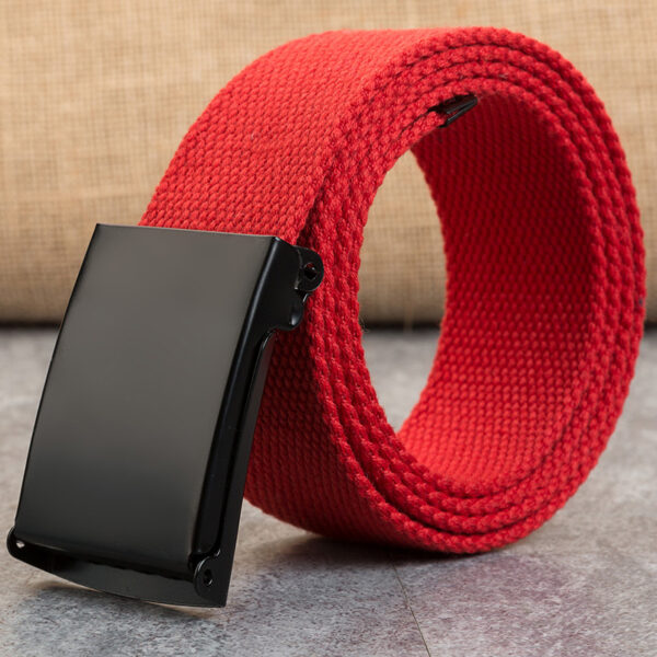 Men's Casual Snap-Clasp Canvas Candy-Colored Belt
