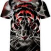 Men's 3D-Printed Wild Animal Graphic Short Sleeve T-Shirt for Casual Wear