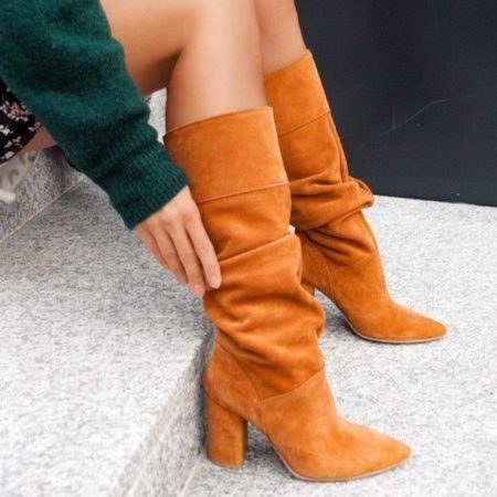 Women's Fashionable Suede High-Heel Over-the-Knee Boots