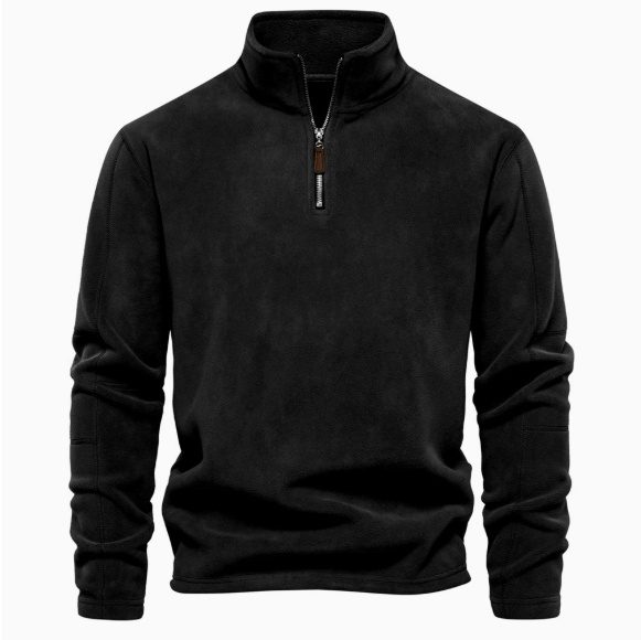 ed740b1d-b9ca-408e-9ff9-f8032234c0ed.jpg Men's Trendy Long-Sleeve Hoodie With A Stand-up Collar And A Half-zip
