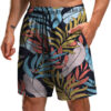 Men's Summer Fashion 3D Printed Leaf Series 3D Printed Casual Beach Shorts