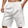 Men's Relaxed-fit Breathable Casual Linen Shorts For The Beach