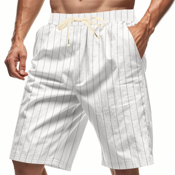 Men's Relaxed-fit Breathable Casual Linen Shorts For The Beach