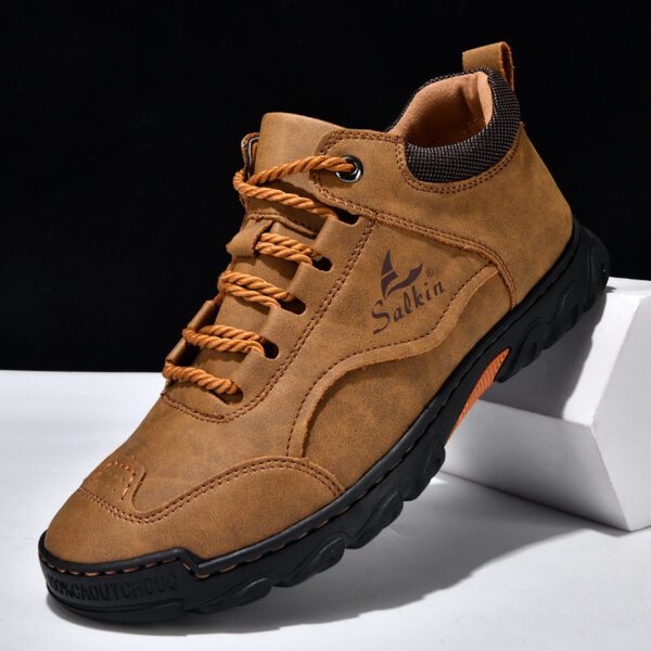 Men's Comfortable Flat Lace-Up Casual Shoes For Hiking