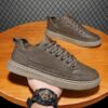 Men's PU Leather Low Top Fashionable Sneaker Shoe
