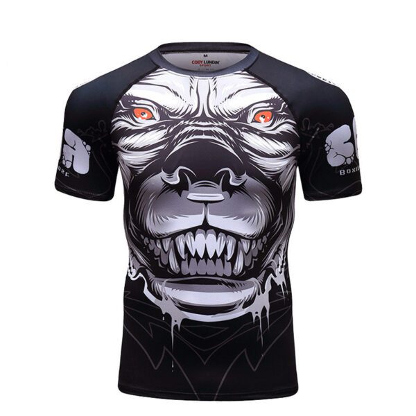 Men's Digital 3D Printed Animal Short-sleeved T-shirt