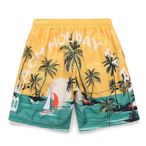 Men's Casual Floral Beach Style Printed Swim Shorts