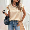 Women's Elegant, Stylish & Minimalist Short Sleeve Top
