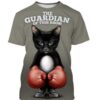 Men's 3D Printed Casual & Funny Cute Cat Pattern T-shirt