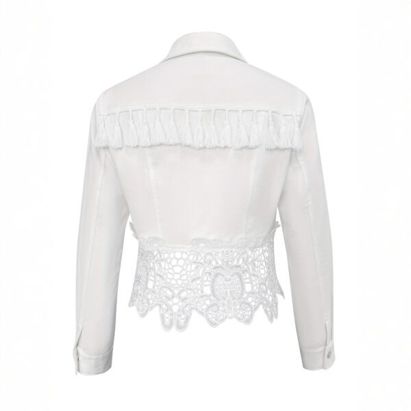 faf434c5-939e-4471-8bc7-27a10e72e22e.jpg Women's Lapel Lace Hollow-Out Patchwork Tassel Jacket