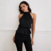 Women's Backless Strappy Halter Trendy Tank Top